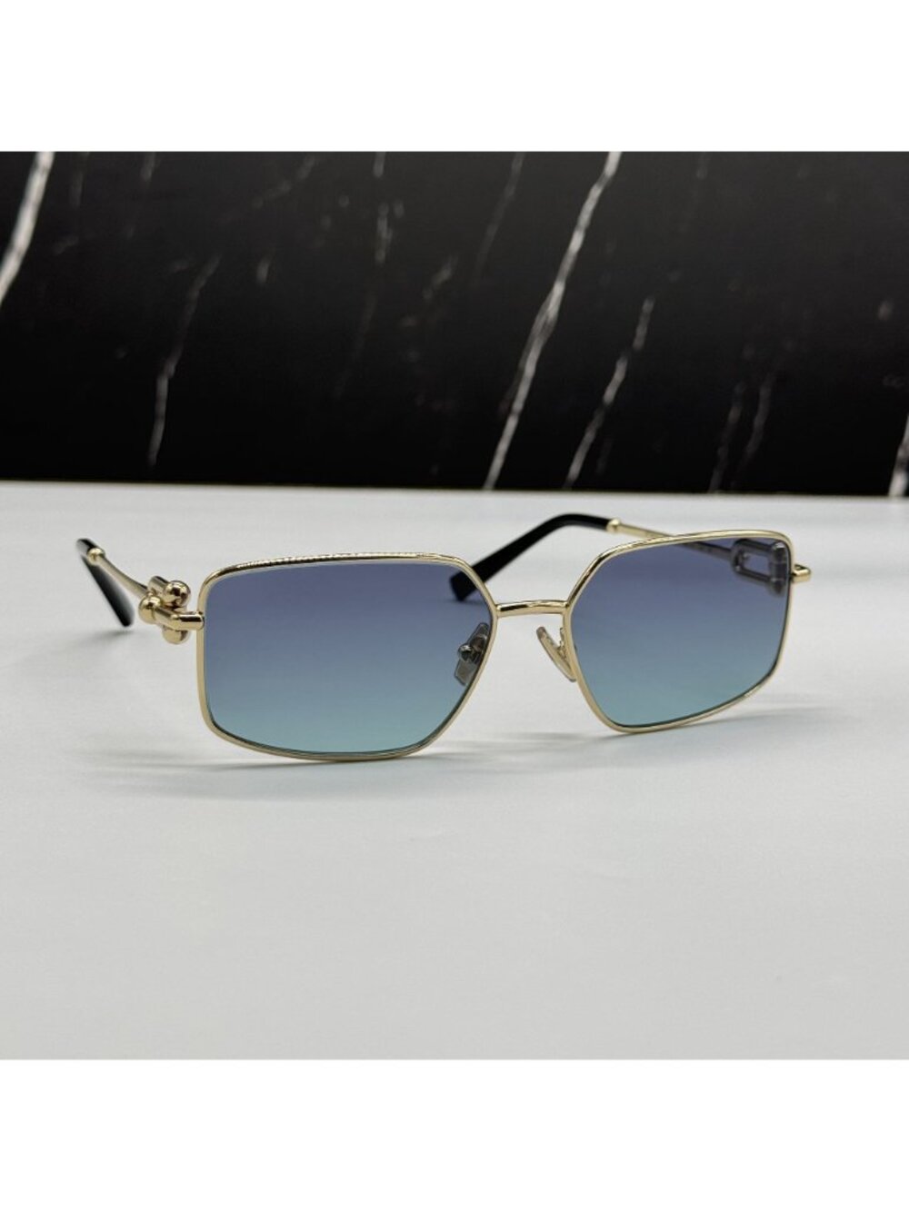 Tiffany & Co TF3111 62029S Blue Gold Women Sunglasses Authentic NEW - Picture 5 of 12